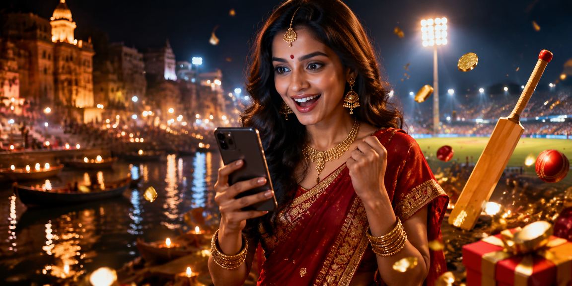 Indian player logging in to cricket betting platform